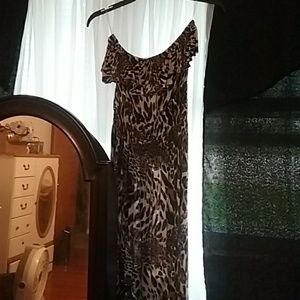 Wet seal strapless maxi dress